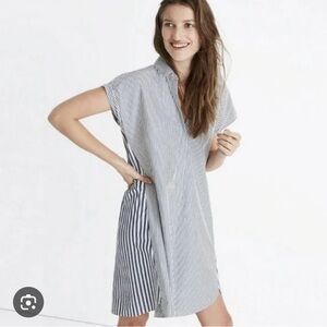 Madewell Blue and White Striped Dress